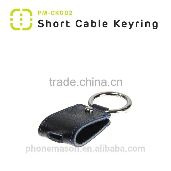 Walnut 2016 Fashionable Key Ring Geniune Leather Holder for MFI Short Cable photo-4