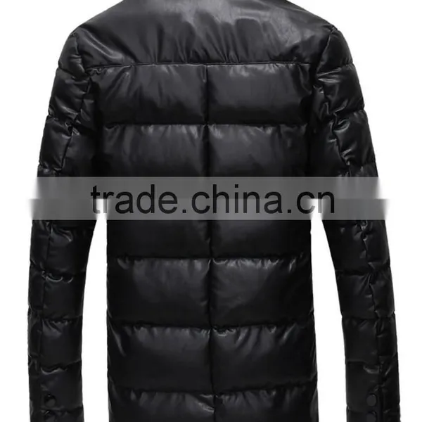 Mens Fashion pu Leather Jacket Best Selling Products in Korea photo-3