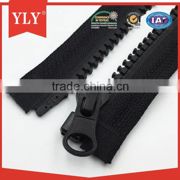 #5 Open End Plastic Resin Zipper With Metal Slider photo-4