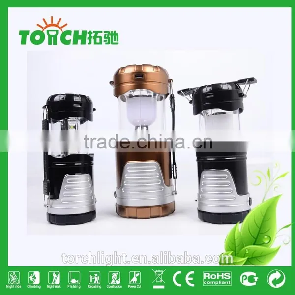 High Power Emergency Solar LED Lantern Light 16+1 Fashion Golden Color and Balck Color With USB for Outdoor Camping Lights photo-5
