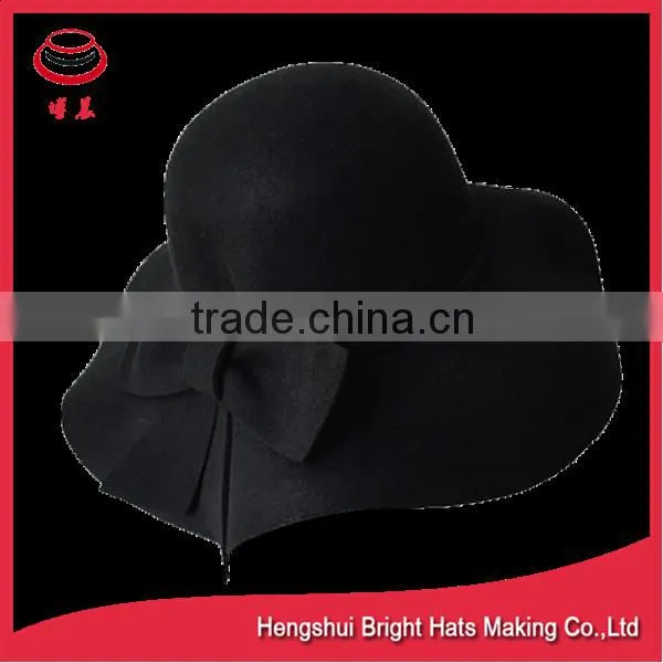 Flower and Bowknot Accessory Type and 100% Wool Material Wool Hat photo-6