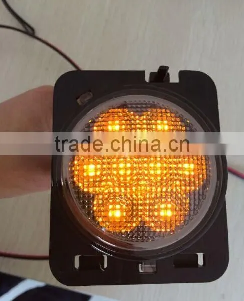 Amber Color Led Side Marker Fender Flares Lights for Jeep Wrangler Turn Signal Light photo-6
