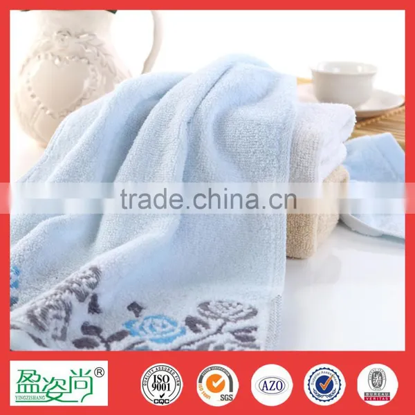 Home Designs Rose Pattern Hotel Bath Towel High Quality Microfiber Face Towel photo-3
