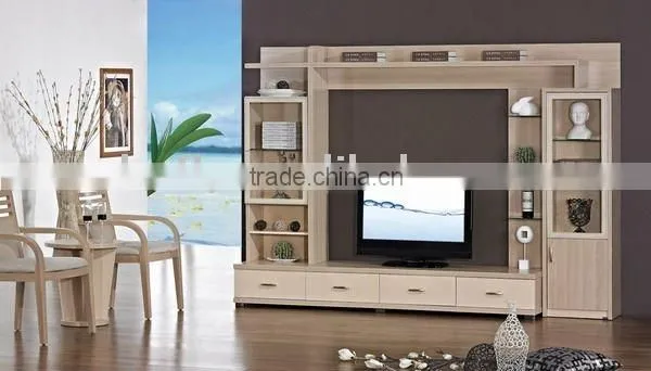 Modern Wooden TV Cabinet Set