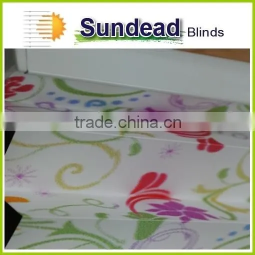 Digital Printing 25 mm Pleated Blinds /20 mm Pleated Blinds /pleated Shades Venetian Blinds photo-2