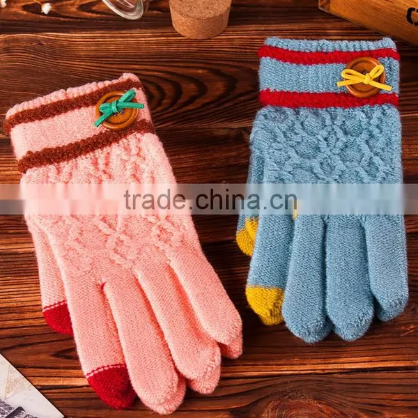 Best Sellers Cute Flower Touch Screen Gloves For Girls For Christmas 2015 photo-3