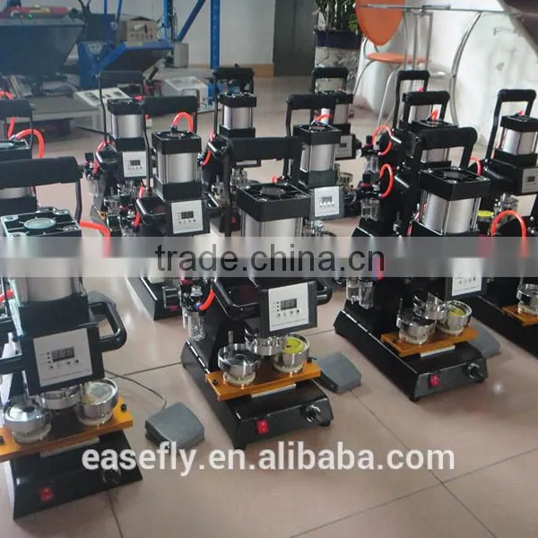 Air Press Automatic Pin Badge Making Machine Keychain Heat Press Machine photo-2