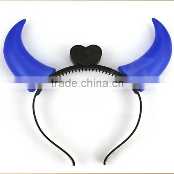 2015 Concert Led Flashing ox Horn,led Light up Devil Horns Quality Choice photo-2