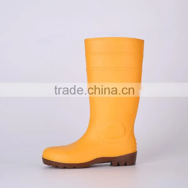 Factory Price Unisex Waterproof Safety PVC Rain Boots, Steel Toe Safety Boots photo-4