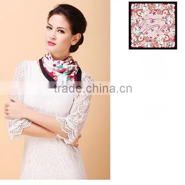 2015 New Arrival Spring Fashionable Chinese Wholesale Silk Scarves Made of the 100% Pure Silk /scarves/ Kerchief /headband/hijab photo-3