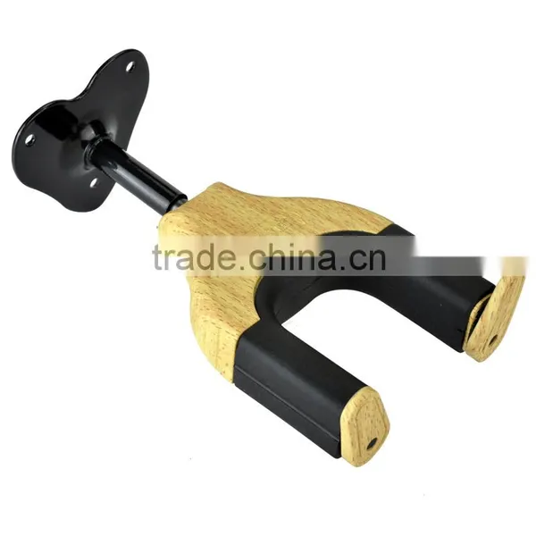 Auto Lock Long Wall Hanger Type Wooden Guitar Hanger photo-5