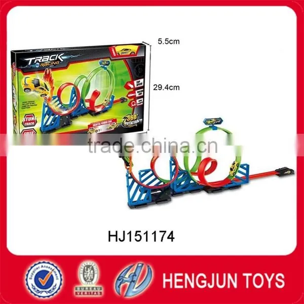 2016 Hot Wheels Stunt Track Challenge Plastic Racing Car Pullback Orbit Car Toy photo-4
