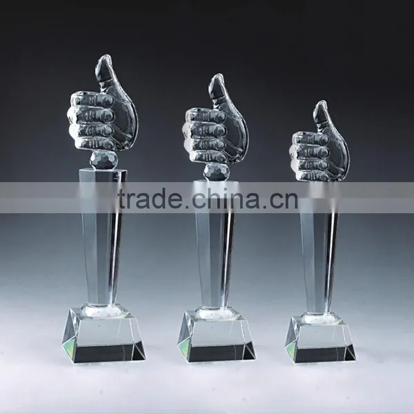 2015 New Design Crafts With Horseshoe K9 Crystal Trophy Souvenir Custom Crystal Trophy photo-2