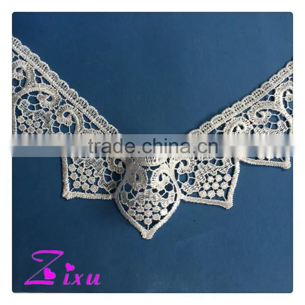 Finest Quality China-made Wholesale Polyester Embroidery Chemical Lace for Lady's Suit