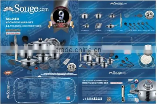 Stainless Steel Cookware Induction Compatible With Spiral Bottom photo-5