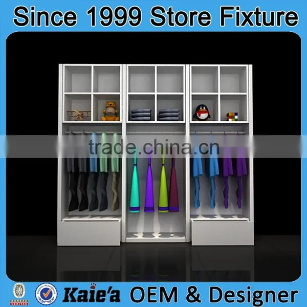 Wooden Wall Panels Display Rack/clothes Display Cabinet for Store photo-2