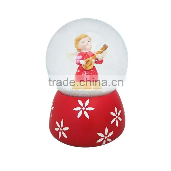 100mm Angel Snow Globe With Snow Blowing photo-2