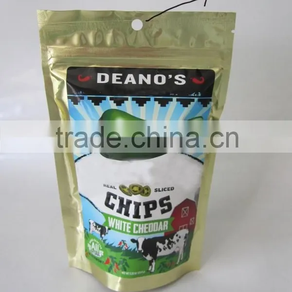 Golden Color Food Grade Aluminum Foil Stand Up Bag