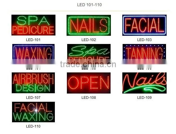 Beautiful Outdoor Led Shop Sign Board Led Nails Open Shop Signage photo-5