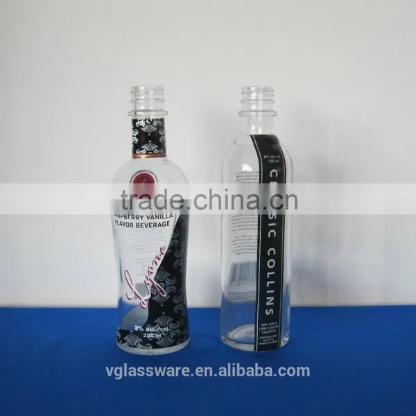 Visa Blue glass bottle