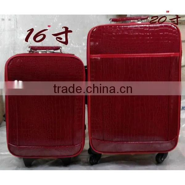 New Design Cheap PU Leather Suitcase photo-2