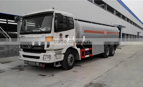 Foton 3 Axles Used Oil Truck Russia 21000 Lit Litres Literes Fuel Tank Truck for Sale photo-2