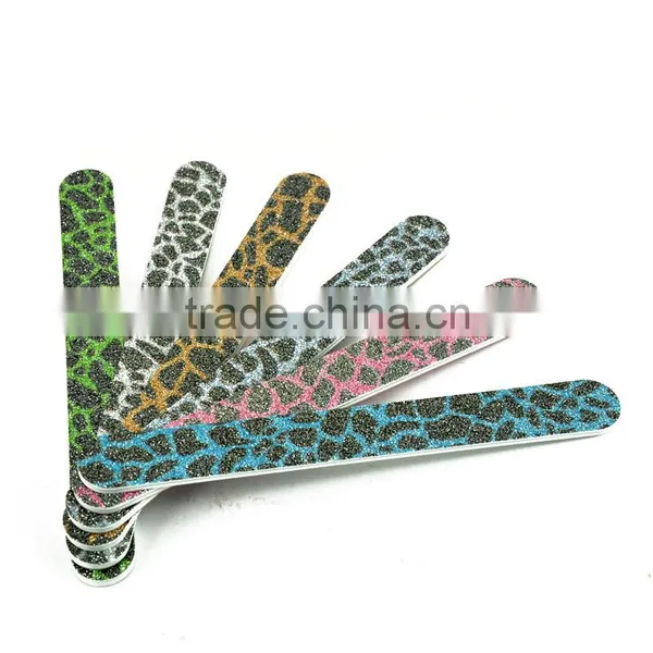 Wholesale Custom Shiny Glitter Beauty Nail File Giraffe Personalized Emery Board One Side Decorative Manicure Tools Factory photo-2