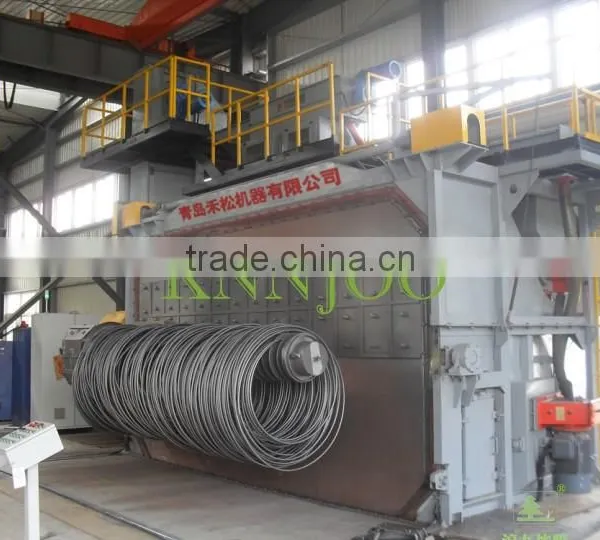 Qingdao KNNJOO Double Station Coiled Wire Shot Blasting Machine photo-2