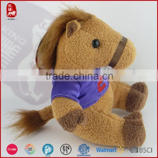 ICTI Factory Wholesale Soft Material Plush Toy Horse Stuffed Animal Toy photo-2