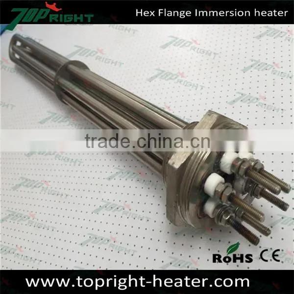 9kw 240v 16inches Customized U Type Fast Heating Flange Tubular Heater