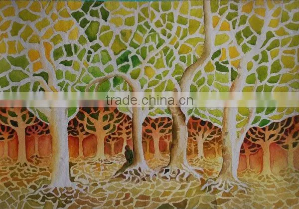 trees painting