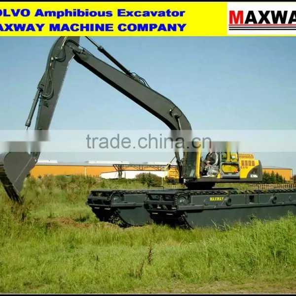 3 Chain Pontoon Undercarriage of Amphibia Excavator for Sale , Suitable to 20 to 23Ton Class Excavator , Model: MAX200PU photo-2