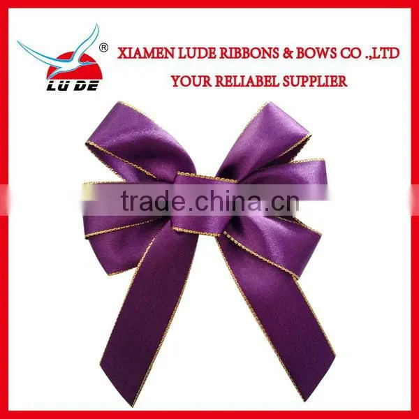Gift Packing Use Printed Ribbon Bows With Elastic Loop photo-2