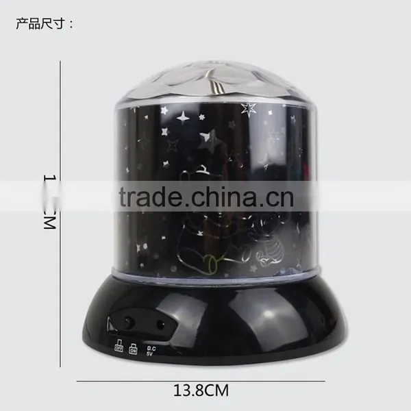 New LED Colorful Rotating Projection Night Light Beautiful Projector Lamp photo-6