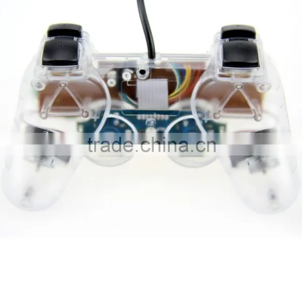 New CLEAR for PS2 Shock Controller (for Sony Play Station 2) Dual Vibration Gamepad for PS2 photo-2