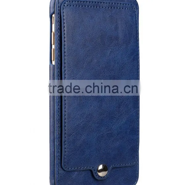 Newly Flip Cover Phone Case Blue PU Leather Case for Apple IPhone 7 Plus(5.5") photo-2