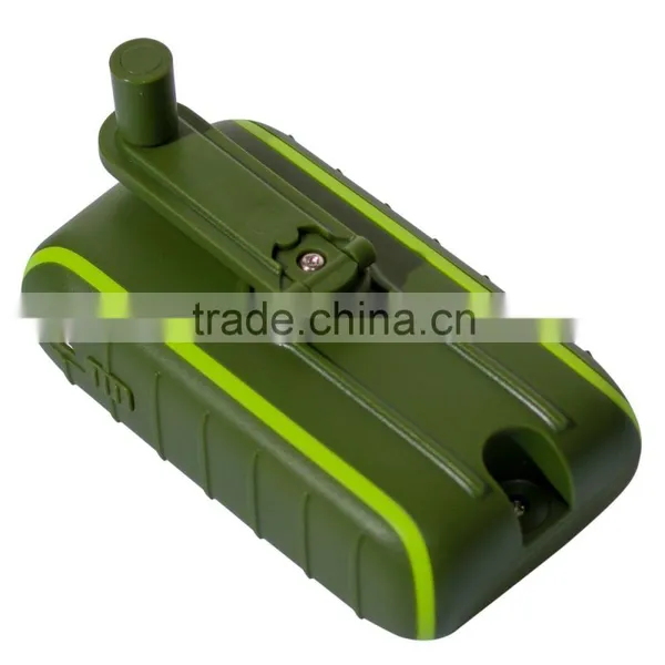 Dual USB Output Hand Crank Dynamo Power Bank, Solar Mobile Phone Charger With LED Light photo-3