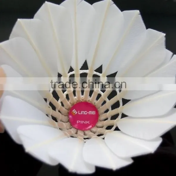 Hot Sales Best Promotional Cheap Aeroplane White Goose Feather Badminton Shuttlecocks photo-2