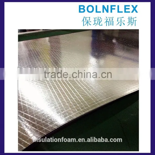 Aluminum Foil Faced Rubber Foam Insulating Sheet photo-3