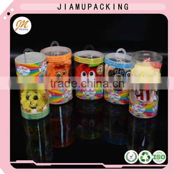 2016 Hot Sale Beautiful Clear Plastic Round Cylinder Gift Box Container With Sticker photo-6