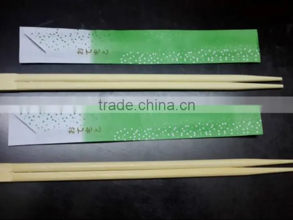Paper Wrapper Chopsticks Flat Head Disposable Eco-Friendly Twin Bamboo Chopsticks photo-5