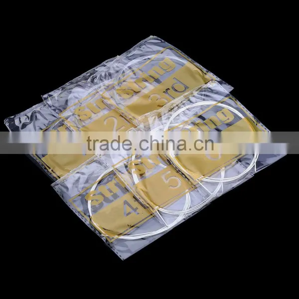 Guitar Strings Nylon Silver Plating Set Super Light for Classic Acoustic Guitar 6pcs/set photo-2