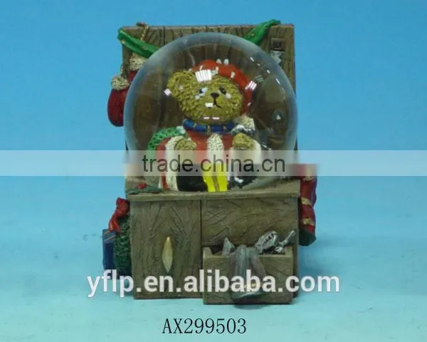 Christmas Decoration Resin Snow Globe Glass Snow Globe Crafts photo-3