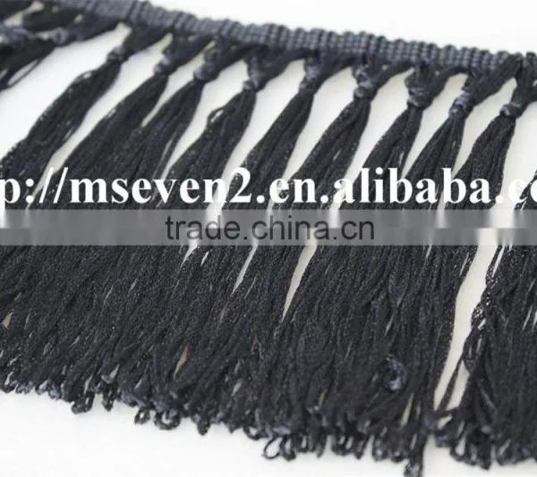 New Arrival100% Polyester Crochet Lace Tassel Border Lace Trims photo-3