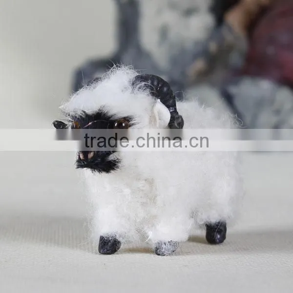 Handmade Giant Stuffed Animals Fake Fur Fabric Sheep Plush Toys photo-4