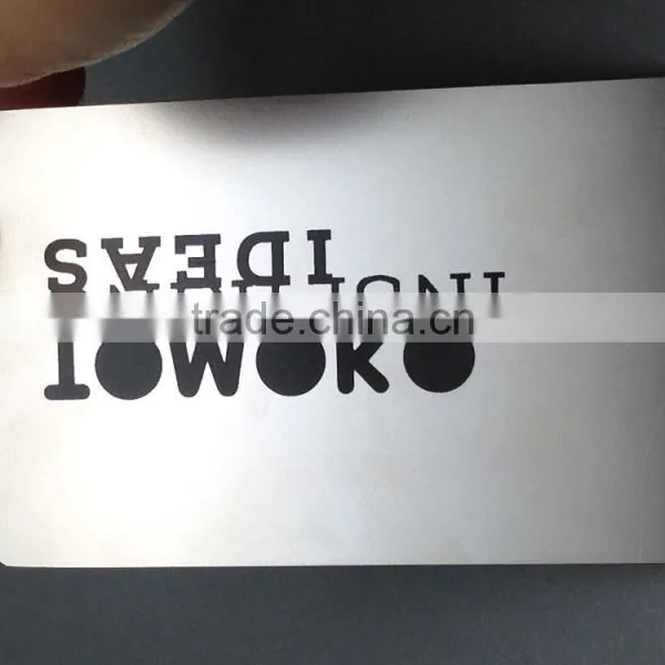 Cheap Metal Name/ Business Card With Cutting Letters photo-3