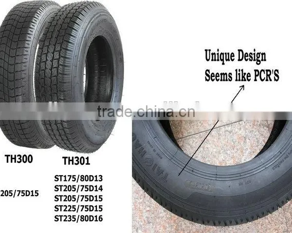 USA Market DOT "MK" Small Trailer Tire ST Tralier Tire 205/75D15 photo-2