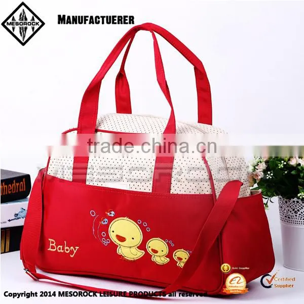 2016 China Wholesale Fashion Baby Custom Cotton Mummy Baby Bag photo-2