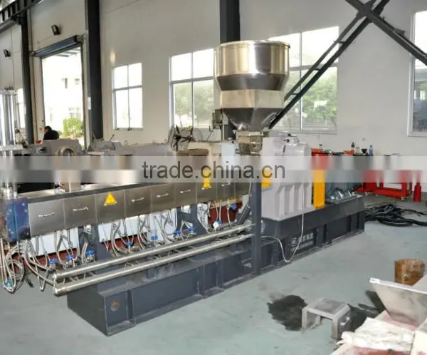 Small Lab Plastic Pellets Filler Pet Masterbatch Granules Twin Screw Extruder photo-4