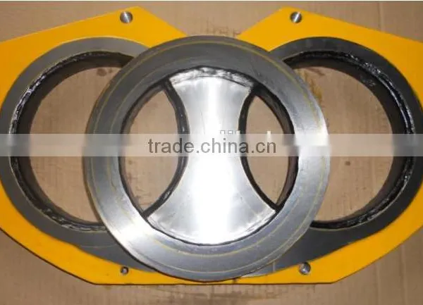 High Quality Pump Spare Parts Concrete Pump Tungsten Carbide Spectacle Plate DN200 photo-2